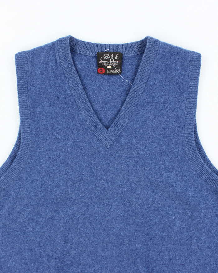 Vintage Snow Lotus Cashmere Tank Knit - M