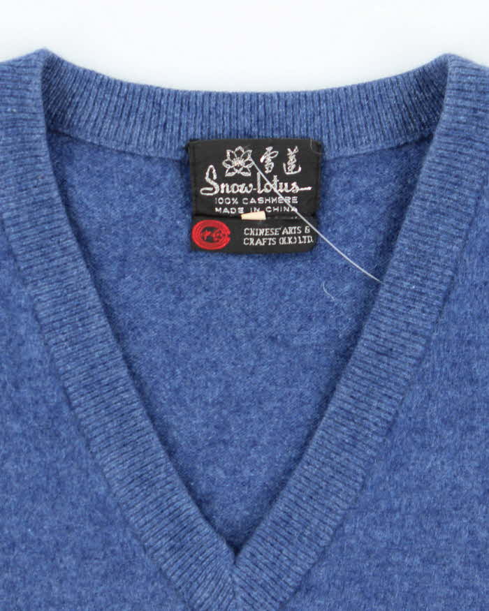 Vintage Snow Lotus Cashmere Tank Knit - M