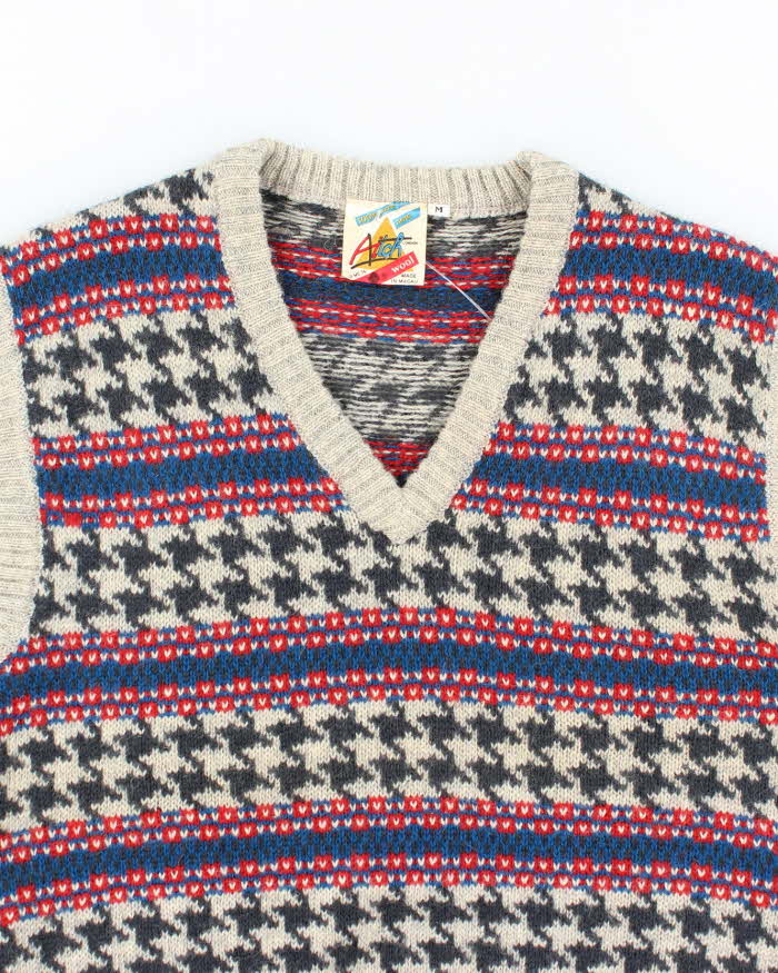 Vintage 80s Aitch Wool Tank Knit - M