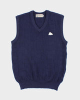 Vintage Monte Carlo Pure Wool Navy Vest - M