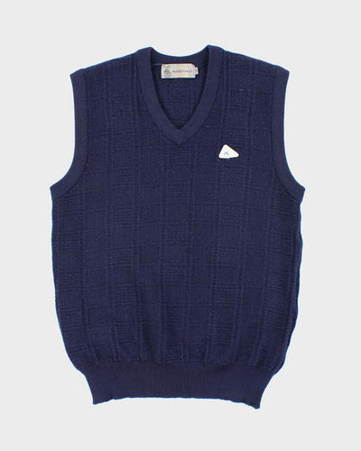 Vintage Monte Carlo Pure Wool Navy Vest - M