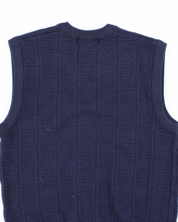 Vintage Monte Carlo Pure Wool Navy Vest - M