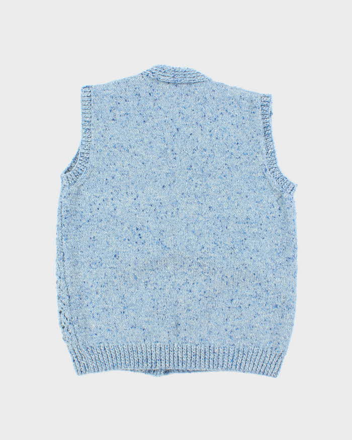 Vintage Handmade Button-up Wool Blend Tank Knit - M