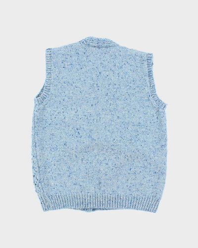 Vintage Handmade Button-up Wool Blend Tank Knit - M