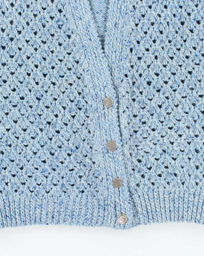 Vintage Handmade Button-up Wool Blend Tank Knit - M