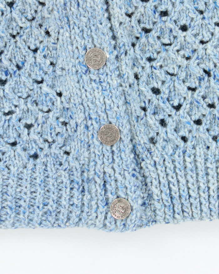 Vintage Handmade Button-up Wool Blend Tank Knit - M