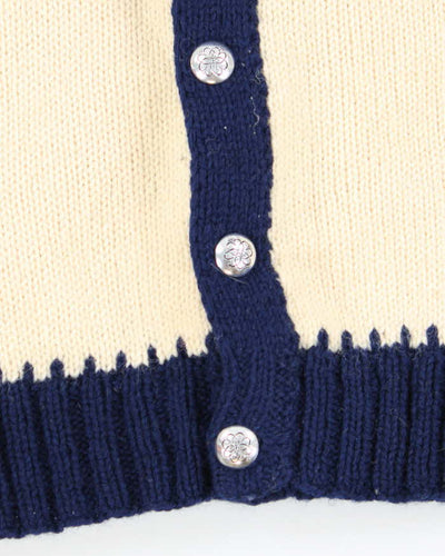 Vintage Handmade Nordic Style Knit Cardigan - M
