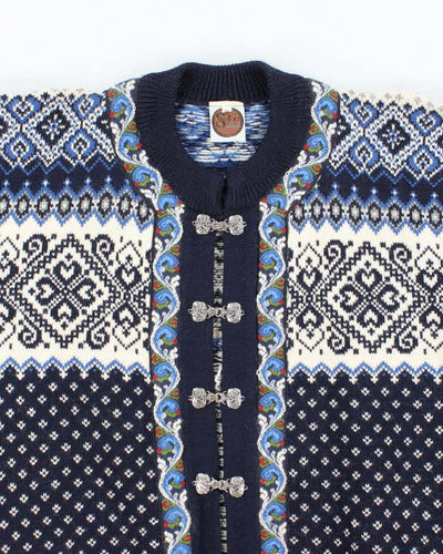 Vintage Selbu Nordic Clasp Wool Cardigan - M