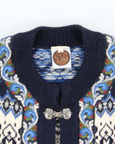 Vintage Selbu Nordic Clasp Wool Cardigan - M