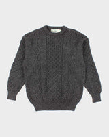 Vintage Aran Crafts Wool Patterned Chunky Knit Jumper - XL