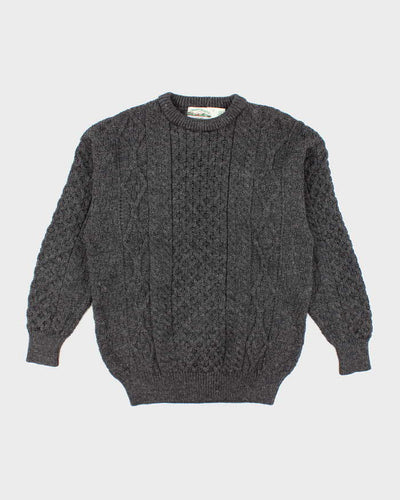 Vintage Aran Crafts Wool Patterned Chunky Knit Jumper - XL