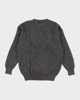 Vintage Aran Crafts Wool Patterned Chunky Knit Jumper - XL