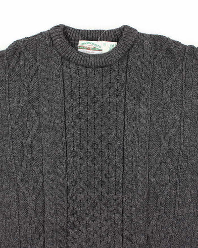 Vintage Aran Crafts Wool Patterned Chunky Knit Jumper - XL