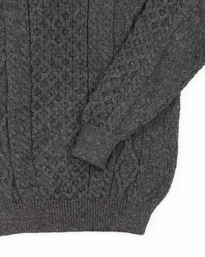 Vintage Aran Crafts Wool Patterned Chunky Knit Jumper - XL
