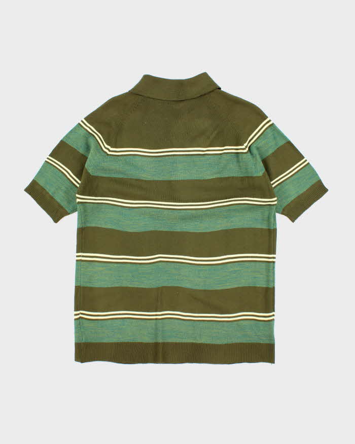 Vintage 70's Towncraft Striped Short Sleeve Knit - XL
