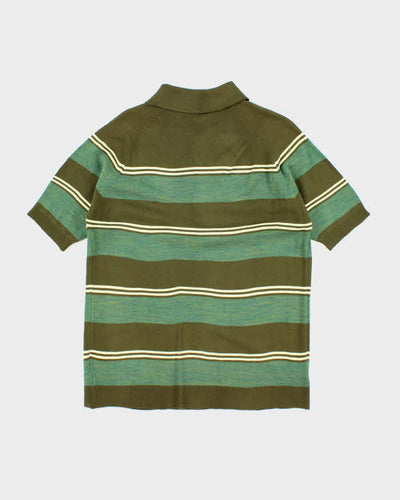 Vintage 70's Towncraft Striped Short Sleeve Knit - XL