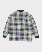 Vintage 90's Longchamp Patterned Quarter Button Long Sleeve Knit - XL