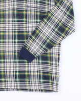 Vintage 90's Longchamp Patterned Quarter Button Long Sleeve Knit - XL