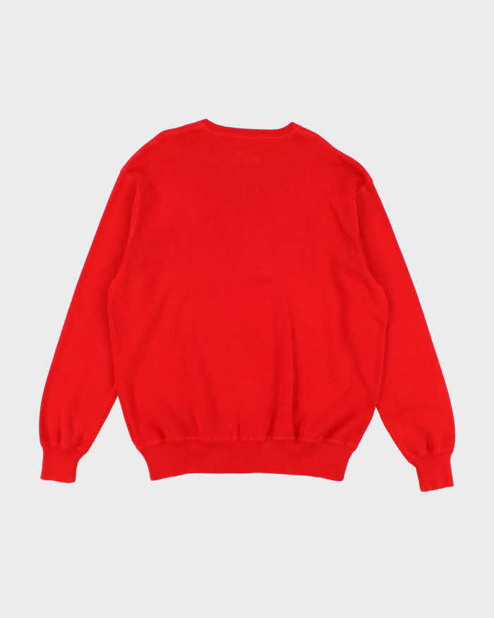 Vintage 90's Ralph Lauren Small Horse Long Sleeve Knit Jumper - XL