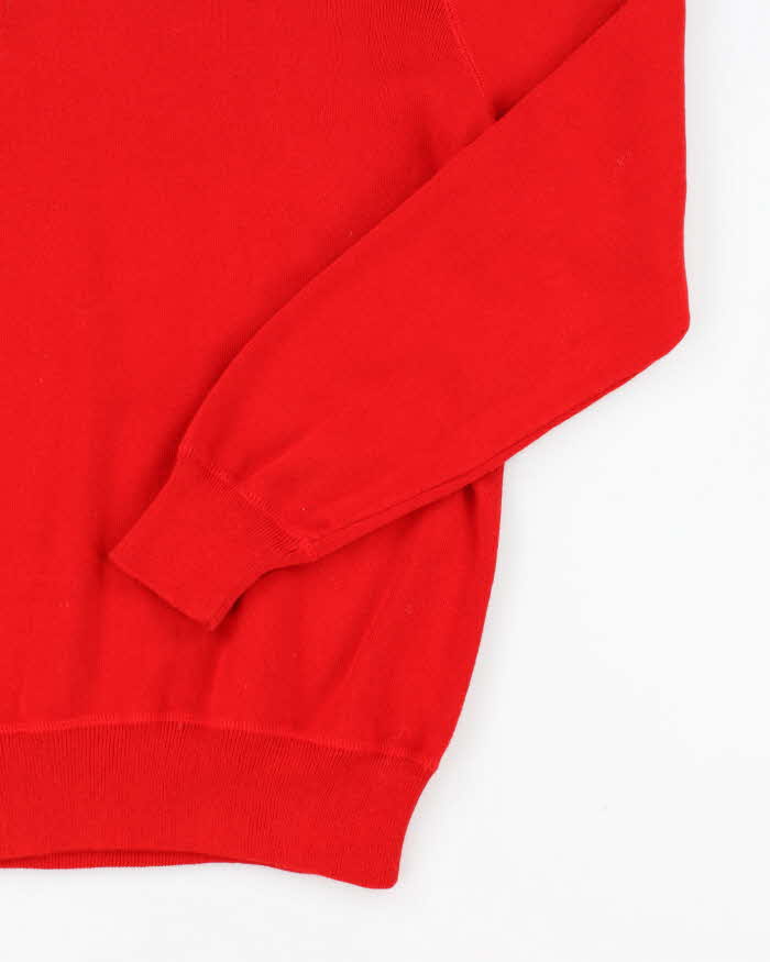 Vintage 90's Ralph Lauren Small Horse Long Sleeve Knit Jumper - XL