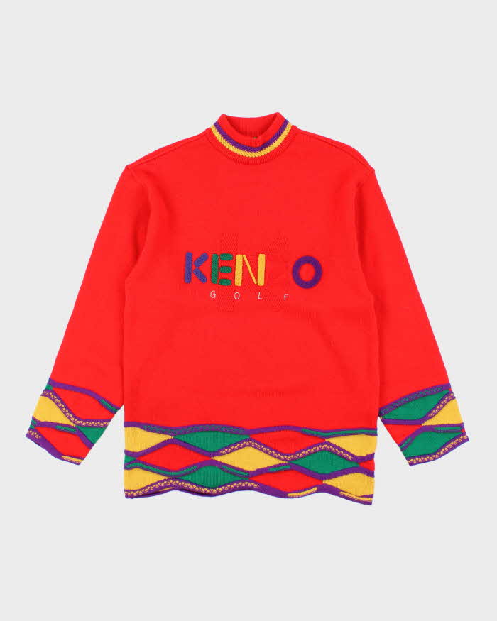 Vintage 90s Kenzo Golf Wool Jumper - M