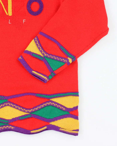 Vintage 90s Kenzo Golf Wool Jumper - M