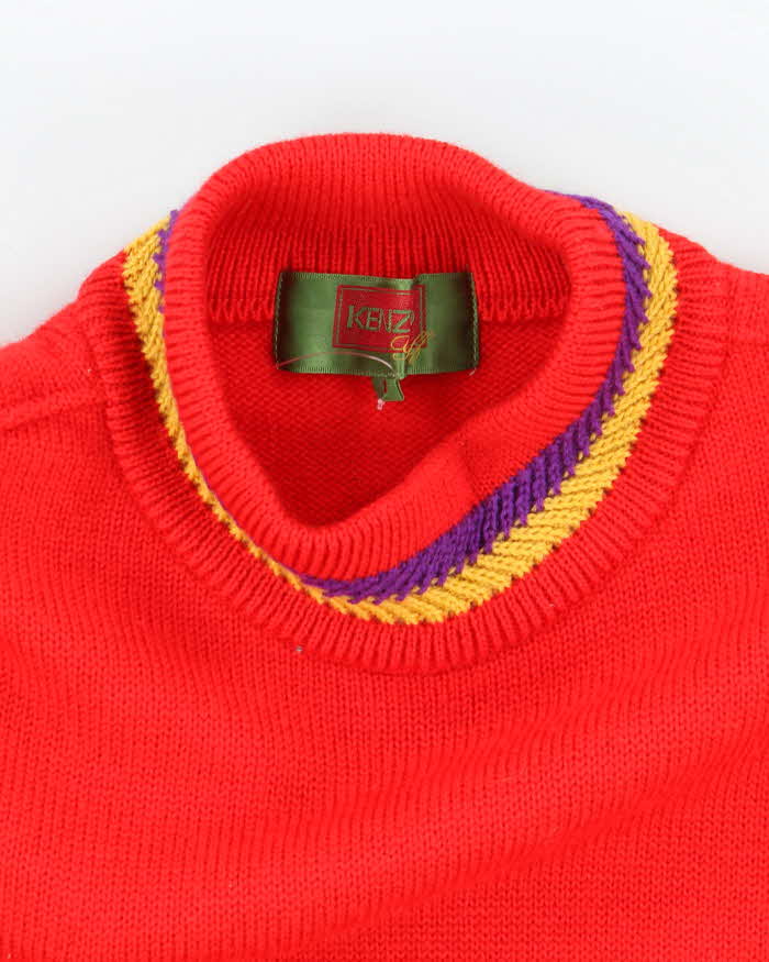 Vintage 90s Kenzo Golf Wool Jumper - M