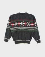 Vintage 90s TT&amp;Co Sport Chunky Wool Jumper - M