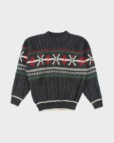 Vintage 90s TT&Co Sport Chunky Wool Jumper - M