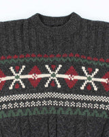 Vintage 90s TT&amp;Co Sport Chunky Wool Jumper - M