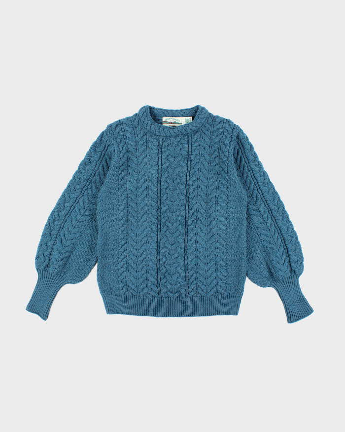 Vintage Aran Crafts Merino Wool Chunky Knit Jumper - L