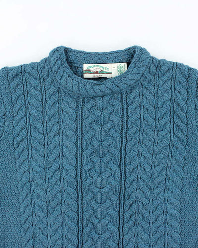 Vintage Aran Crafts Merino Wool Chunky Knit Jumper - L