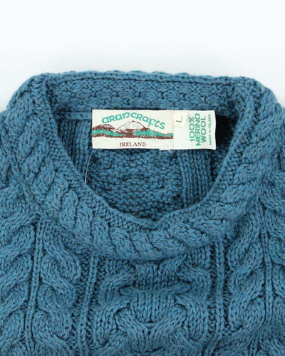 Vintage Aran Crafts Merino Wool Chunky Knit Jumper - L
