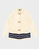 Vintage Ralph Lauren Wool Blend Toggle Cardigan - XL