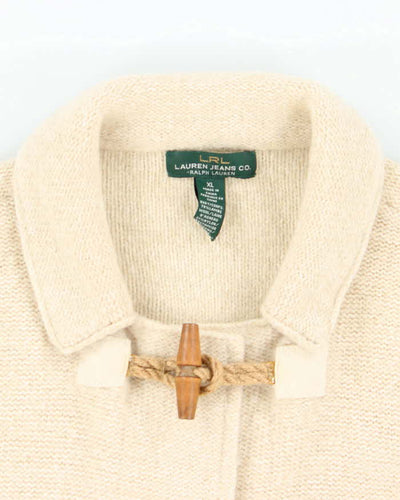 Vintage Ralph Lauren Wool Blend Toggle Cardigan - XL