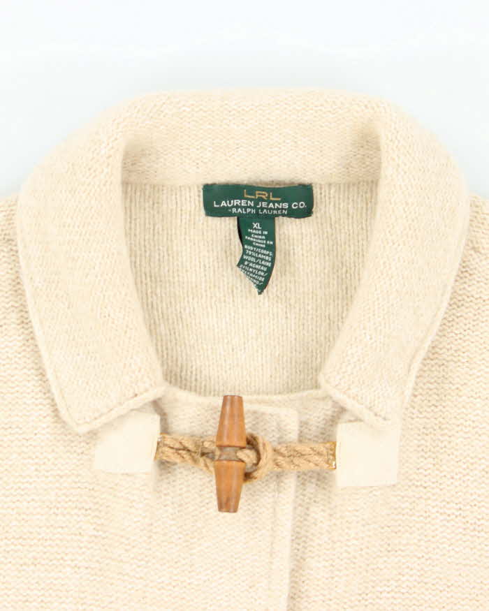 Vintage Ralph Lauren Wool Blend Toggle Cardigan - XL