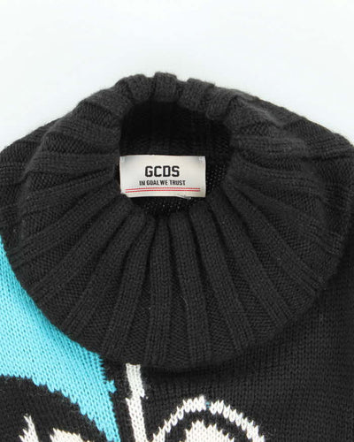 GCDS Donald Duck Wool Blend Knit Jumper - M