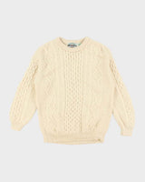 Vintage Aran Crafts Wool Chunky Knit Jumper - XL