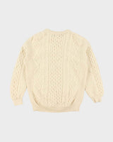 Vintage Aran Crafts Wool Chunky Knit Jumper - XL