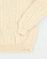 Vintage Aran Crafts Wool Chunky Knit Jumper - XL