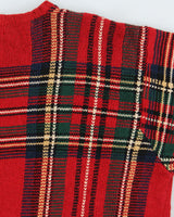 Vintage Ralph Lauren Oversized Tartan Knit Jumper - M