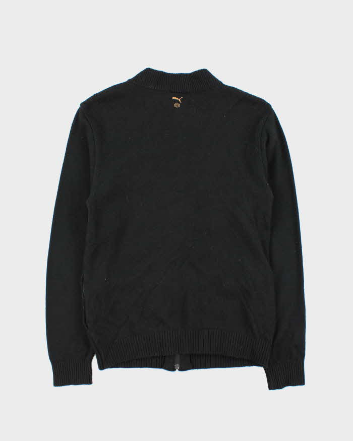 Vintage Puma Wool Blend Zip-up Jumper - L