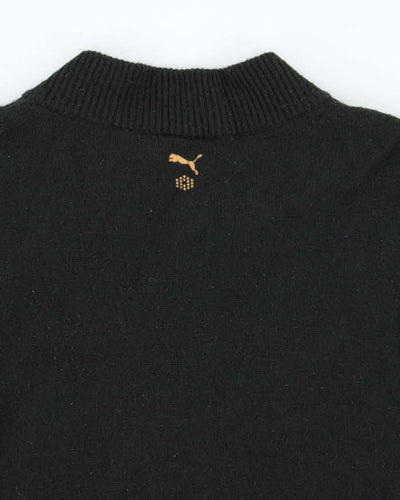 Vintage Puma Wool Blend Zip-up Jumper - L