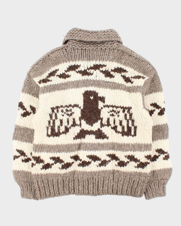 Vintage Canadian Chunky Wool Heavyweight Cardigan - M