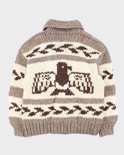 Vintage Canadian Chunky Wool Heavyweight Cardigan - M