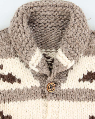 Vintage Canadian Chunky Wool Heavyweight Cardigan - M