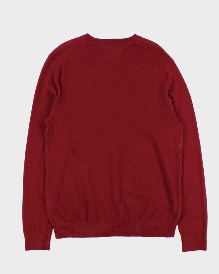 Vintage Tommy Hilfiger Cashmere V Neck Jumper - L
