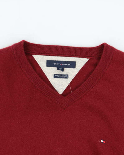 Vintage Tommy Hilfiger Cashmere V Neck Jumper - L