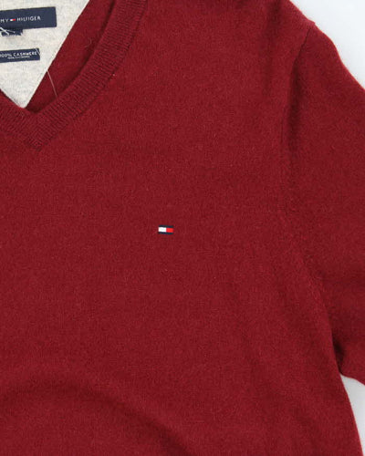 Vintage Tommy Hilfiger Cashmere V Neck Jumper - L