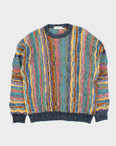 Vintage Fantasie Di Settembra Coogi Style Wool Blend Jumper - L